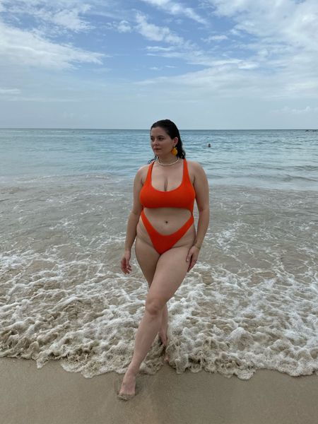 Cut out one piece orange swimsuit from urban outfitters! Wearing a size L

#LTKtravel #LTKmidsize #LTKswim