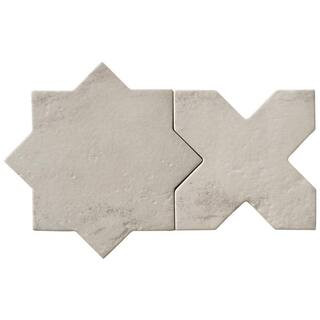 Tripoli Star-Crossed Dove Gray 6.1 in. x 0.35 in. Matte Terracotta Look Porcelain Floor and Wall ... | The Home Depot