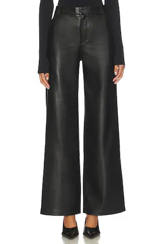 Joe's Jeans The Mia Vegan Leather Trouser in Black from Revolve.com | Revolve Clothing (Global)
