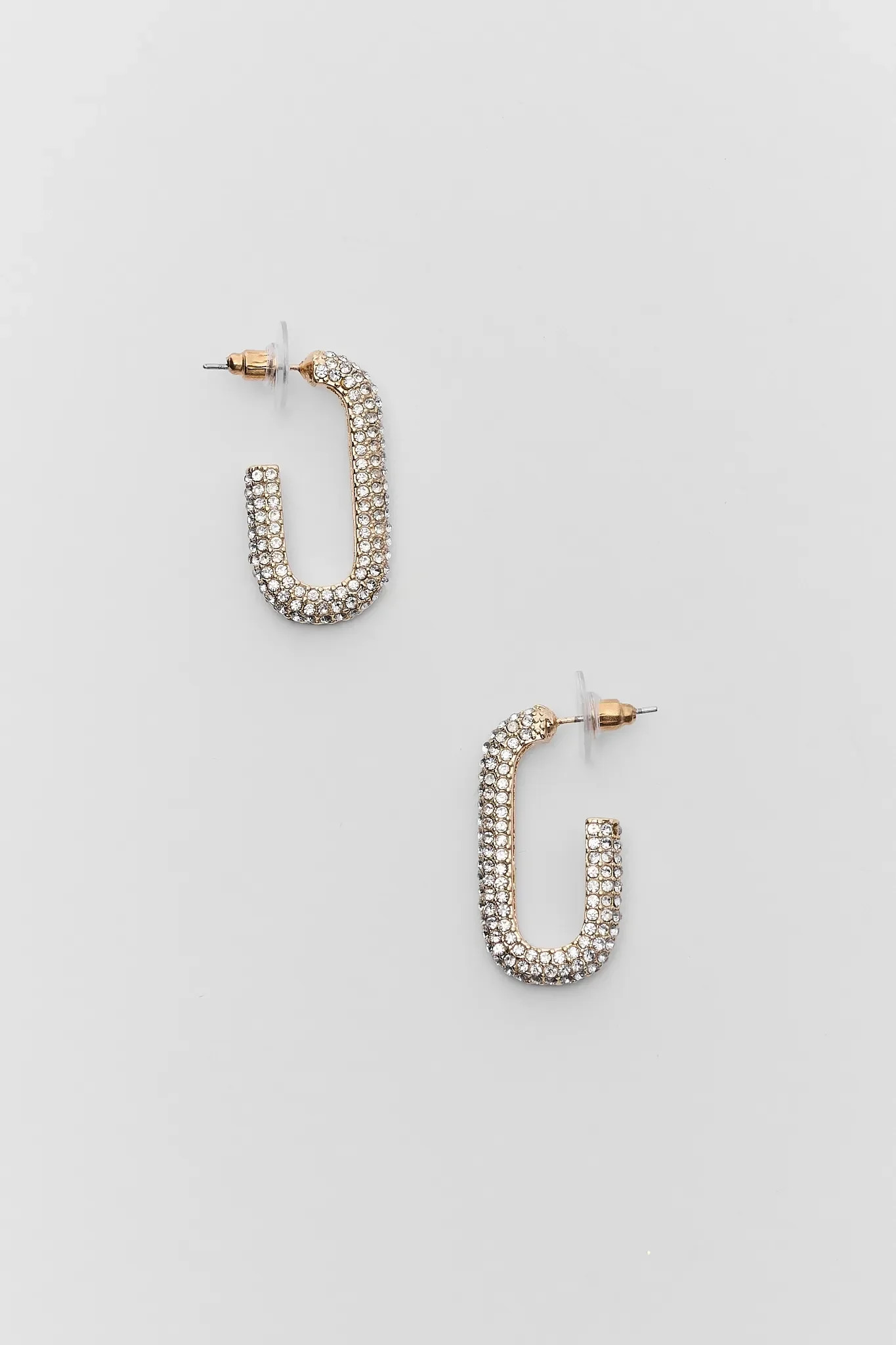 Jolie Rhinestone Hoop Earrings | Avara