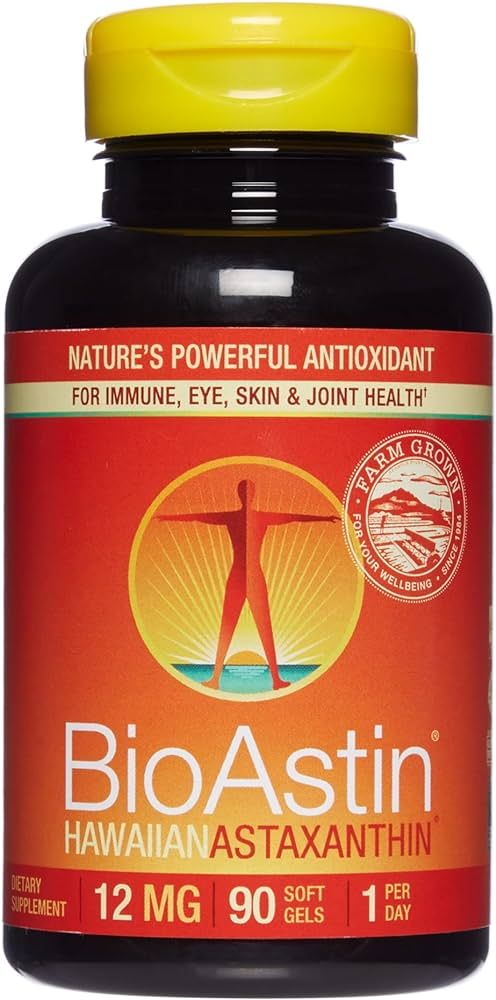 NUTREX HAWAII, BioAstin Hawaiian Astaxanthin 12 mg, Boosts Immunity and Supports Eye, Skin and Jo... | Amazon (US)