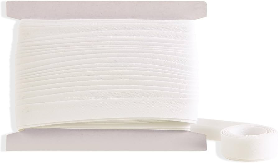 Tewadoo Bias Tape Double Fold 1/2 Inch – Ivory Polyester 10 Yards Bias Binding Tape for Sewing,... | Amazon (US)