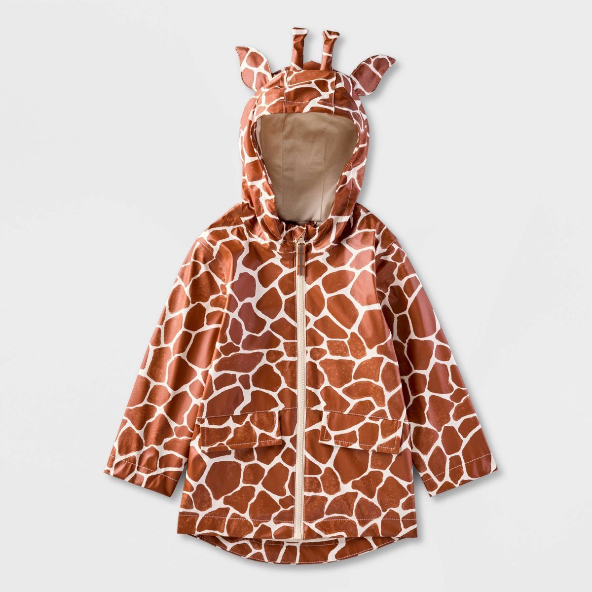 Toddler Giraffe Rain Jacket - Cat & Jack™ Brown | Target