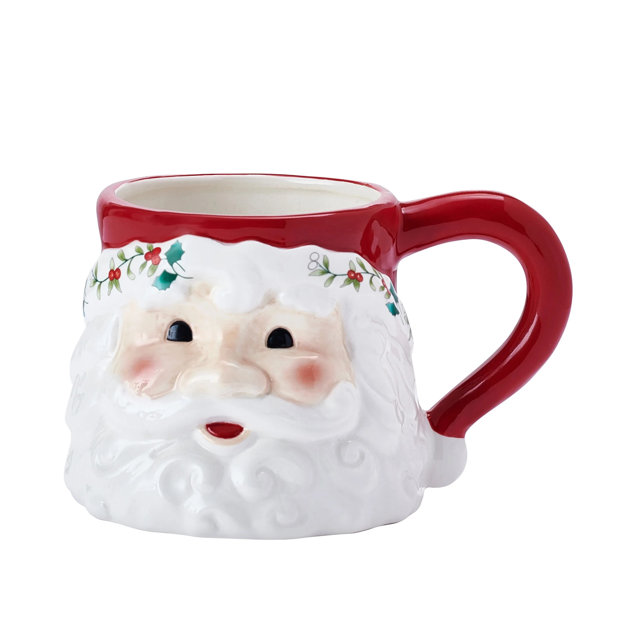Pfaltzgraff Winterberry Stoneware 16 oz Santa Mug | Walmart (US)