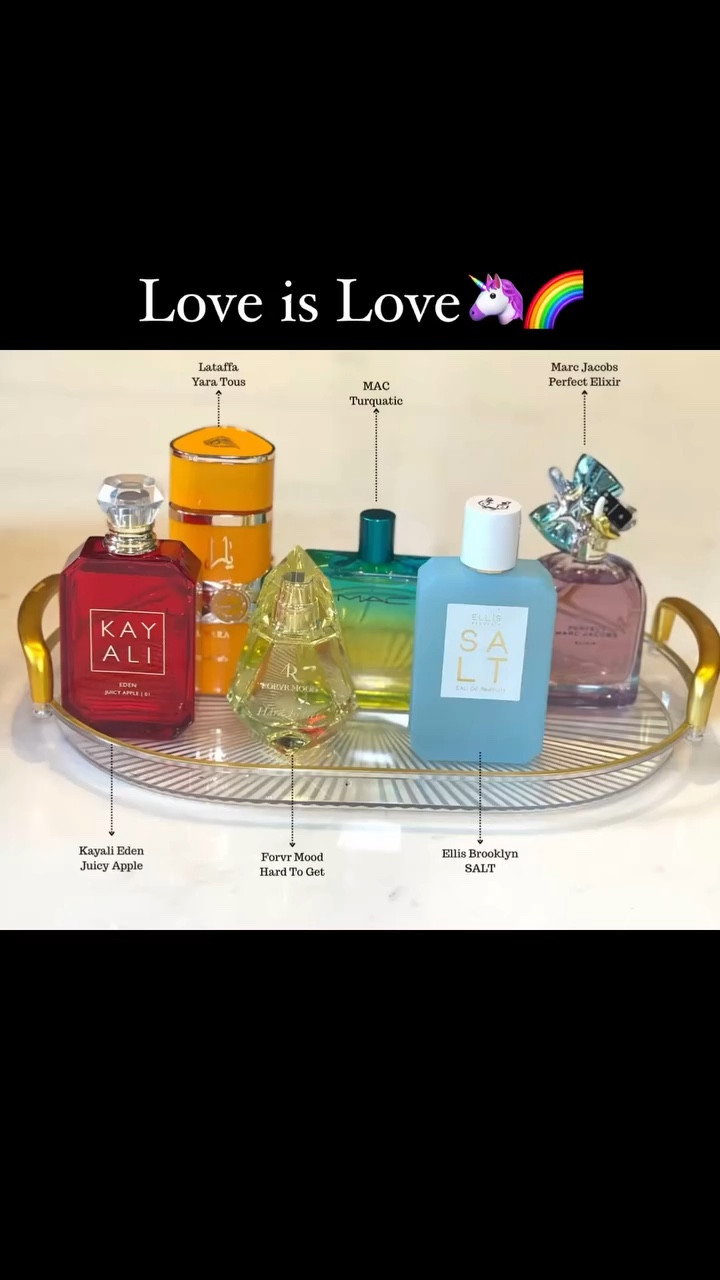 Love is Love and we love fragrances.
#msfragranz #perfumecollector #pride #lovewins❤️💛💚💙💜 @kayali @lataffa.perfums @forvrmood @maccosmetics @ellisbrooklyn @marcjacobsfragrances