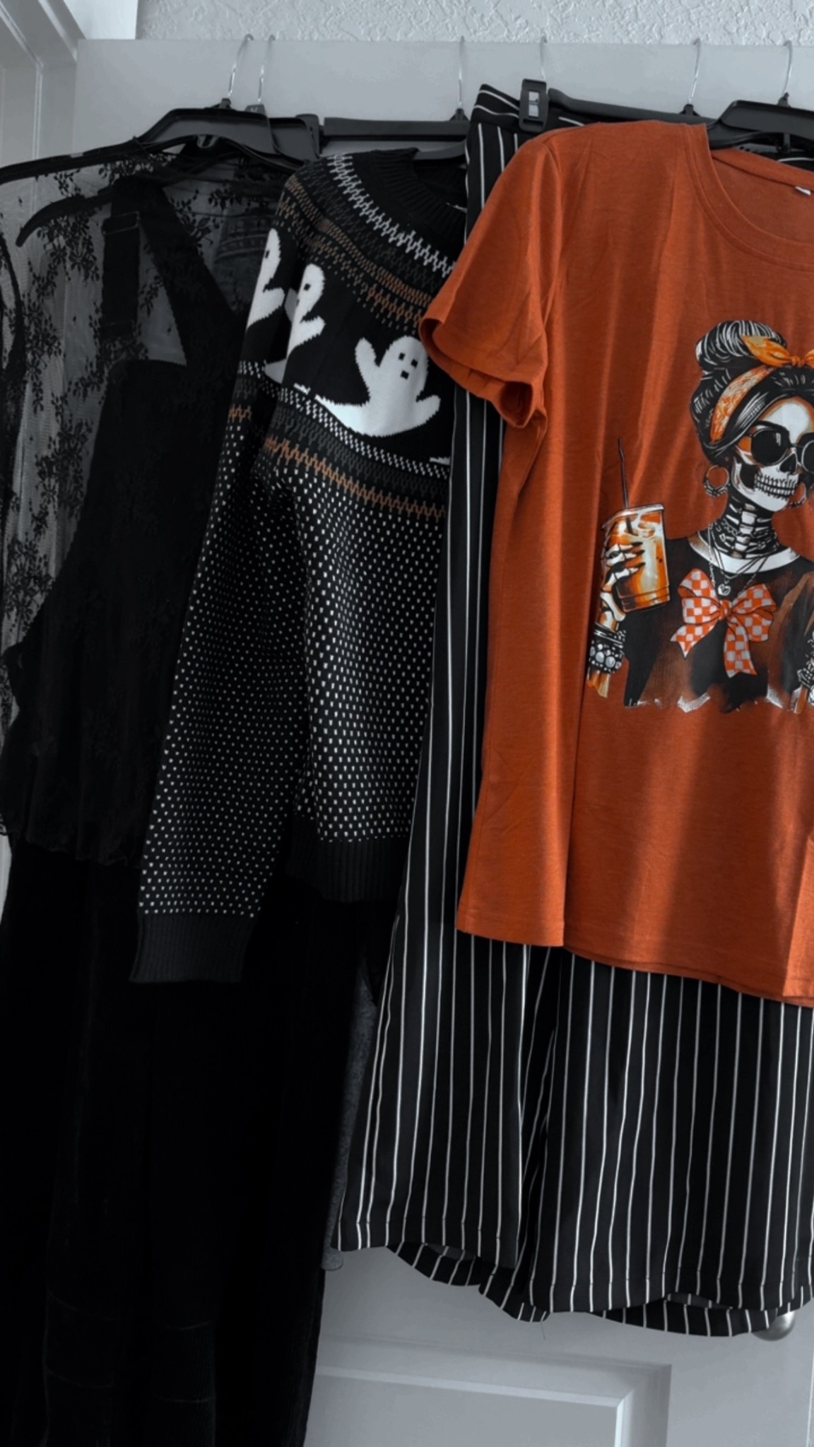 Some Halloween pieces from Amazon that I love! I wear a large in all except the pleather skirt (I sized up to an XL). Striped pants I’m in the large SHORT. I’m 5’1”, size 12. 

#LTKHalloween #LTKPetite #LTKMidsize