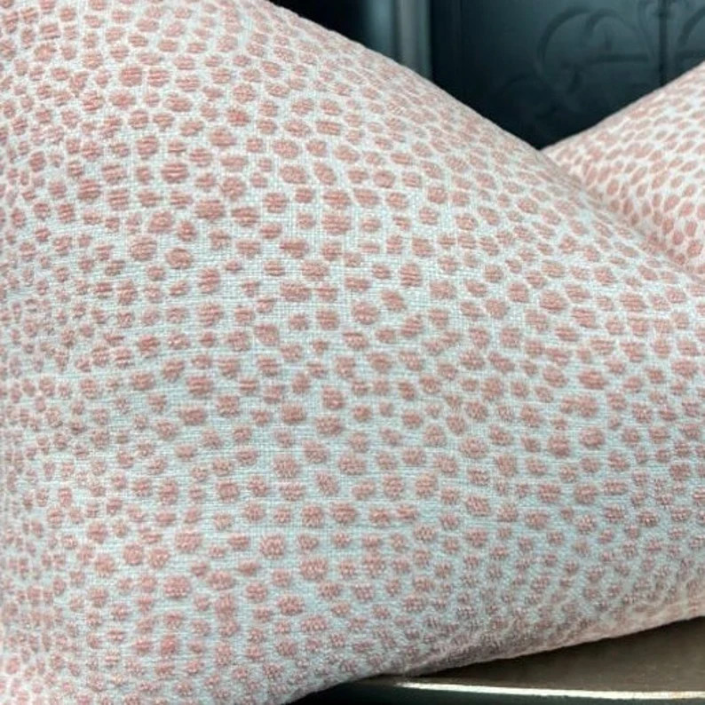 Dotify Bella Pink Chenille Throw Pillow Cover, Decorative Pink Chenille Pillow Cover, Housewares ... | Etsy (US)