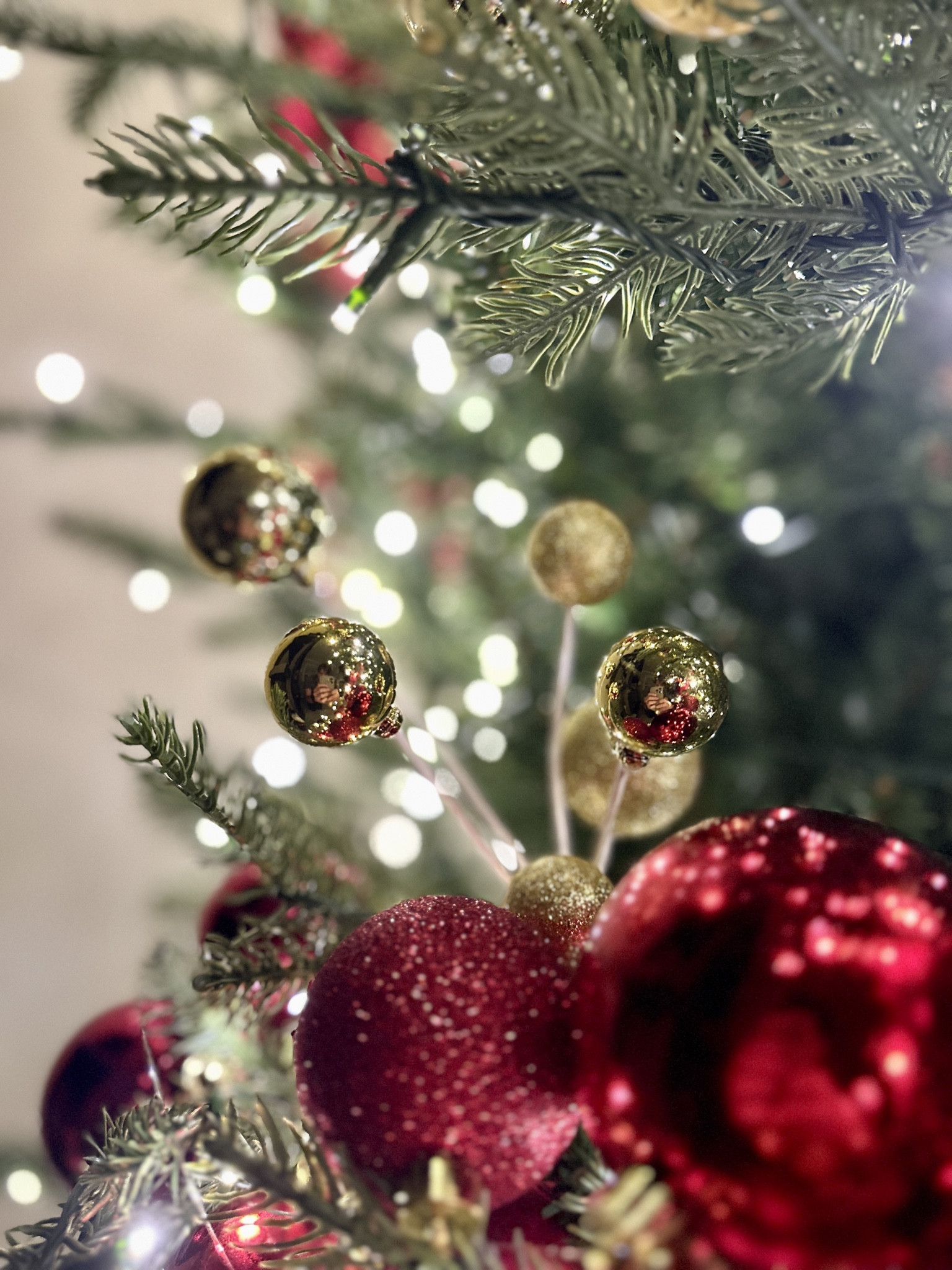 Ornament cluster pick details - I love these Christmas ball cluster pick as a great way to fill in empty spaces on your Christmas tree and also add some dimension. Available in multiple colors depending on your Christmas tree decor theme. 

Christmas tree // holiday decor // Christmas balls // holiday picks // holiday home // athome finds // Christmas decor

#LTKfindsunder50 #LTKhome #LTKHoliday