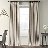 HPD Half Price Drapes VPCH-VET160405-84 Signature Extra Wide Blackout Velvet Curtain (1 Panel), 100  | Amazon (US)