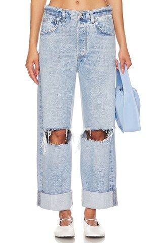 Citizens of Humanity Ayla Baggy Cuffed Crop in Pagoda from Revolve.com | Revolve Clothing (Global)
