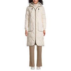 Women's Insulated Quilted Maxi Primaloft ThermoPlume Coat | Lands' End (US)