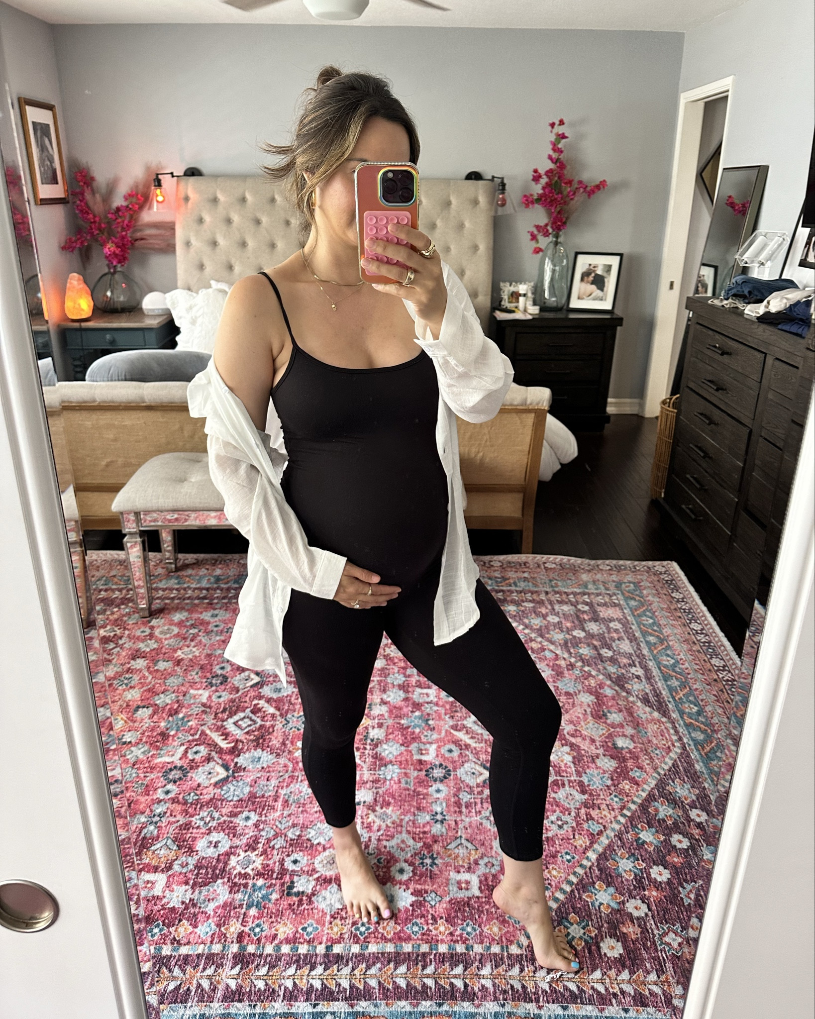 been wearing bumpsuit non stop this pregnancy. wearing M (5’5”)  

#LTKBump