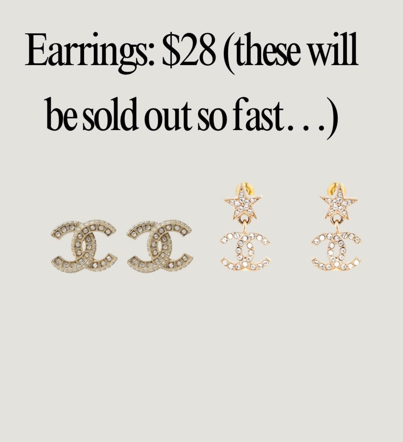 These CC inspired earrings will go great with any outfit . Hurry be for they sell out #cc #designerinspired #accessories #jewlery #amazonfashion #amazonfinds

#LTKOver40 #LTKSaleAlert #LTKootd
