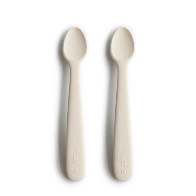 Silicone Feeding Spoons Ivory One Size | Target