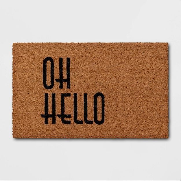 Oh Hello Doormat Natural - Entryway Decor | Target