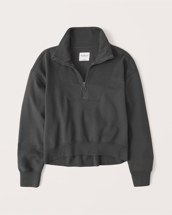 Half-Zip Fleece Sweatshirt | Abercrombie & Fitch (US)
