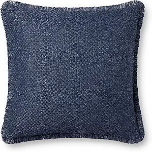 Loloi PLL0121 Navy 22'' x 22'' Cover Only Pillow | Amazon (US)