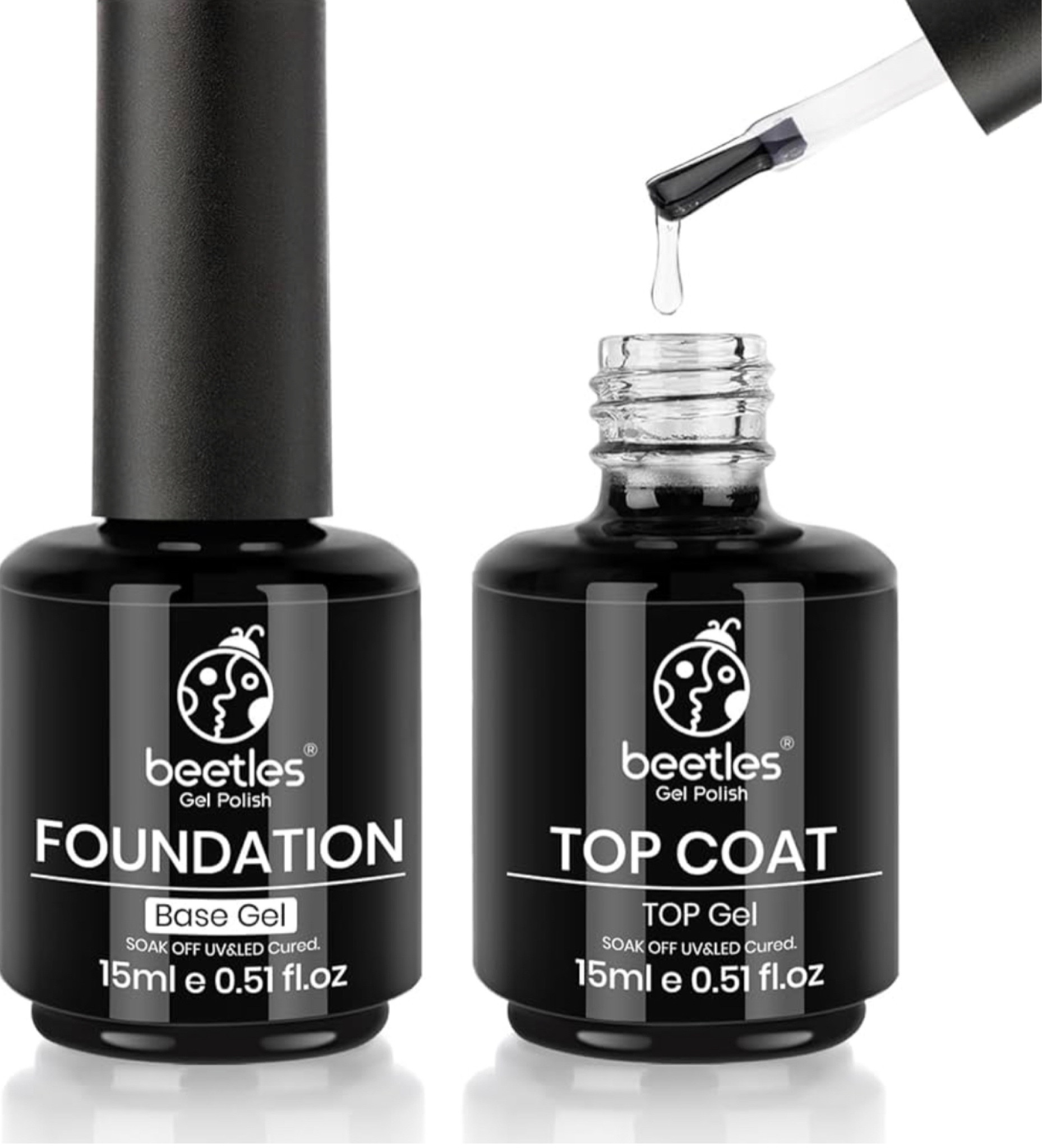 Gel nail base and top coat