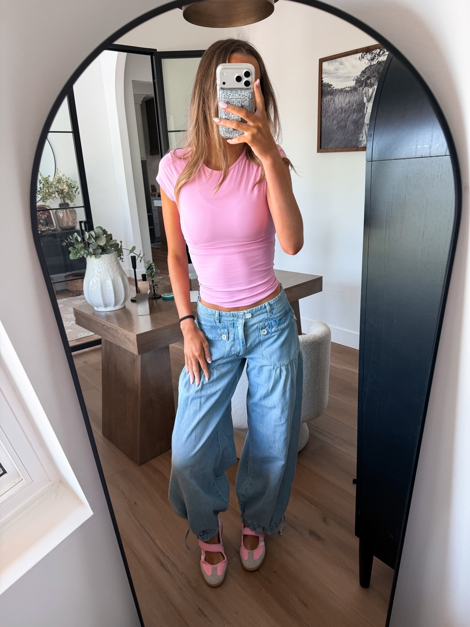 Top-small
Jeans- 26 (size up)
Mary Jane’s-size down 1/2 size

#LTKootd #LTKTall