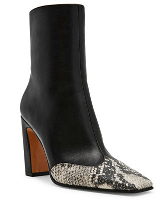 Steve Madden Women's Lyle-A Square-Toe Blade-Heel Dress Booties - Macy's | Macy's