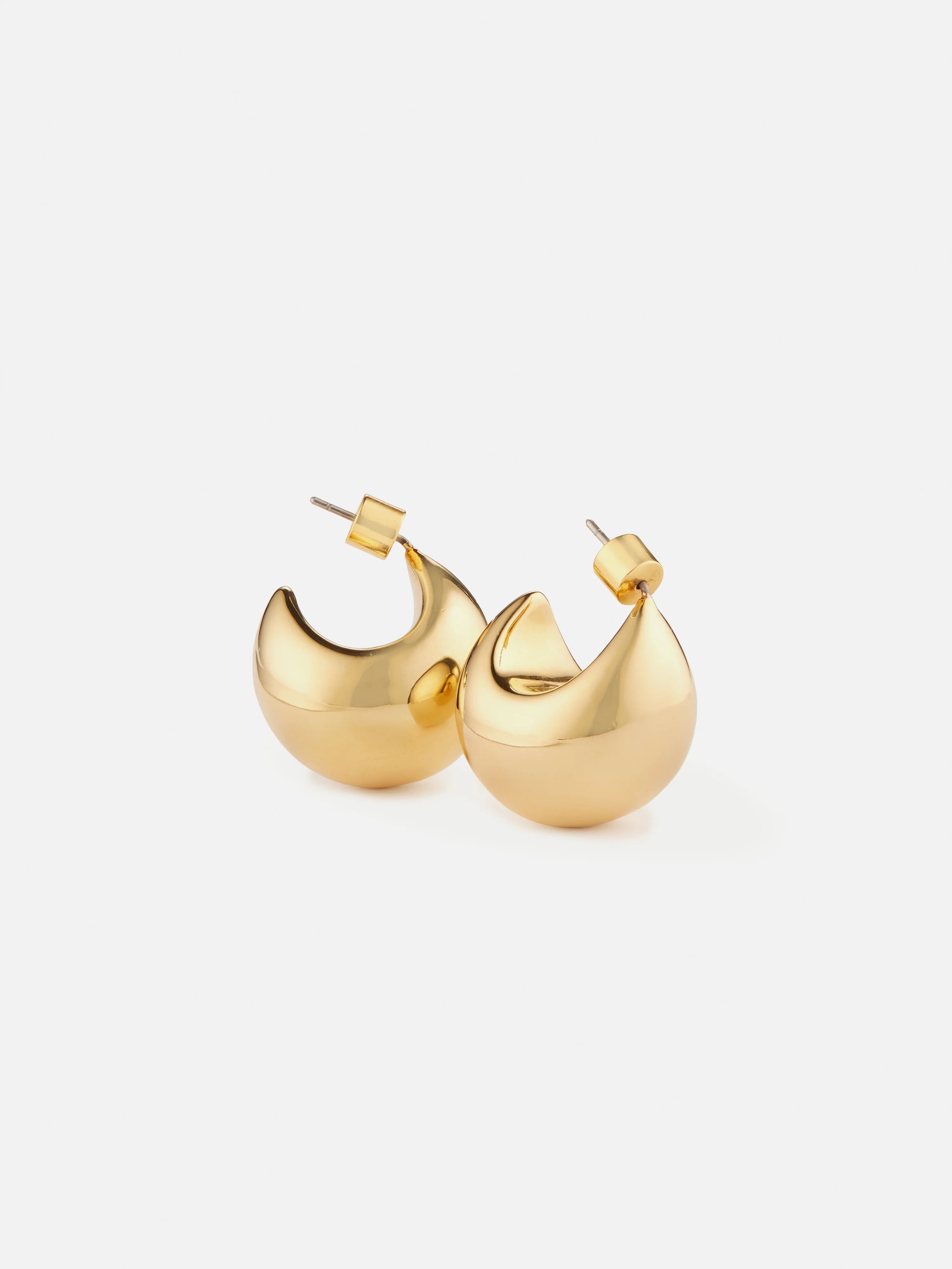 Chunky Dome Earring | Gold | Jigsaw (UK)