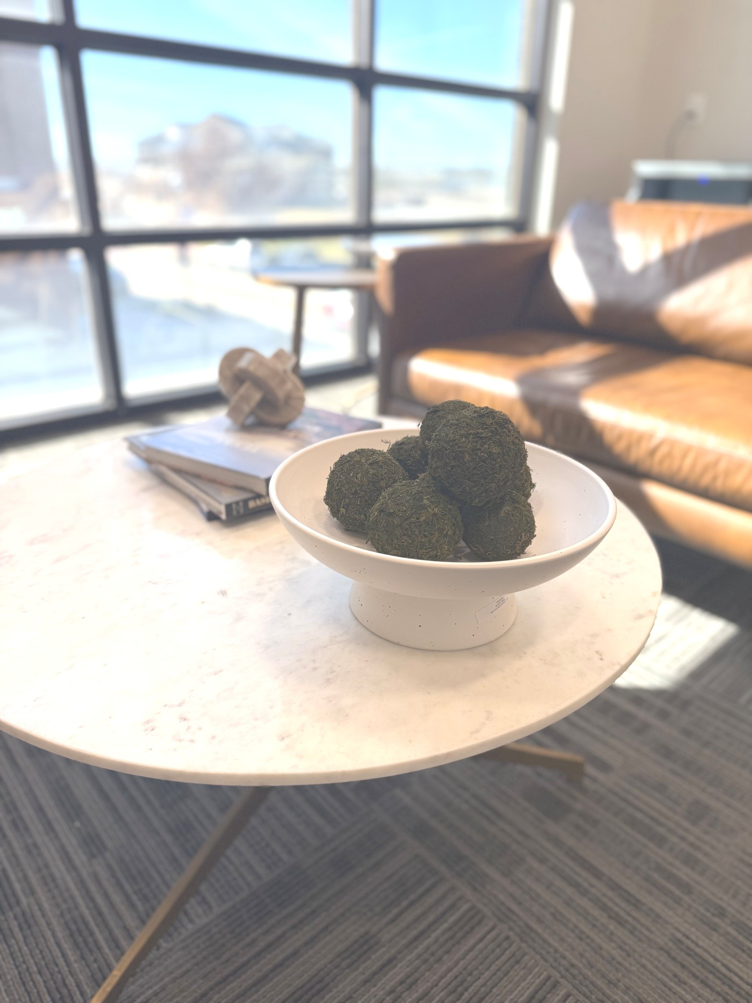 Decorating tip: keep faux moss bowl filler balls from shedding by spraying them with hairspray! #walmarthomedecor

#LTKHome