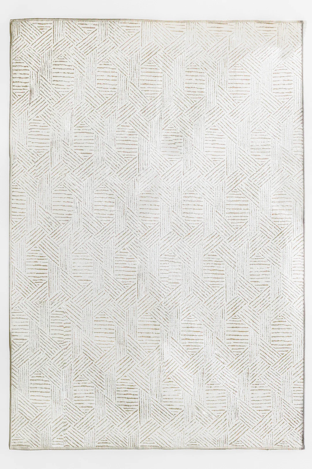 Finn Grown Gray-Stripe Jacquard Rug | Tailorvibe