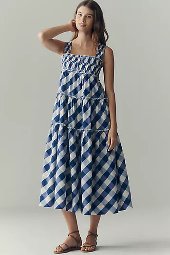 De Loreta Drop-Waist Sleeveless V-Neck Maxi Dress | Anthropologie (US)