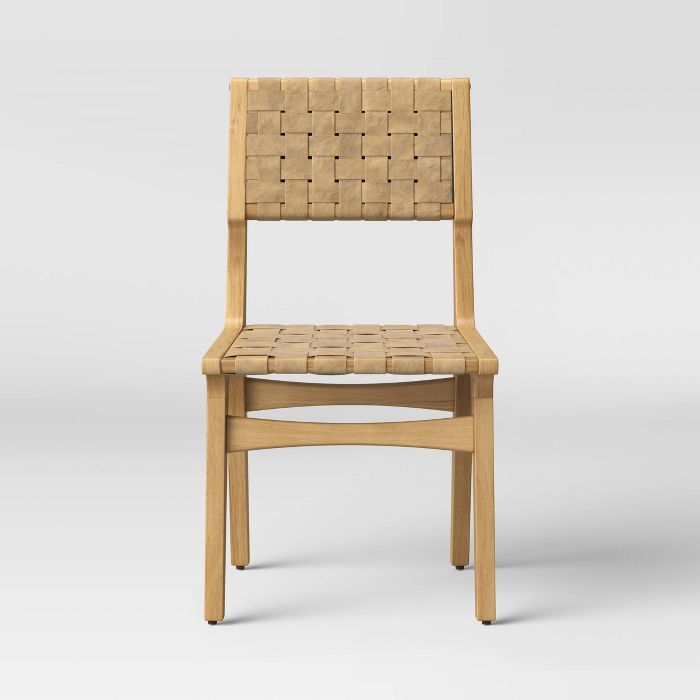 Ceylon Woven Dining Chair - White & Natural Wood - Opalhouse™ | Target