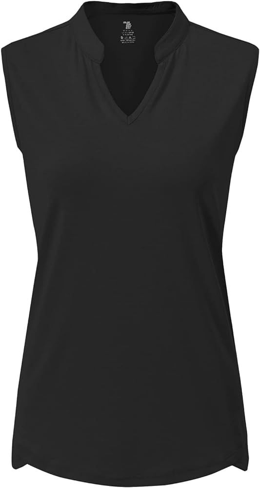 JHMORP Women's Golf Shirts Sleeveless Quick Dry V-Neck Tennis Sport Activewear Polo Tank Tops | Amazon (CA)