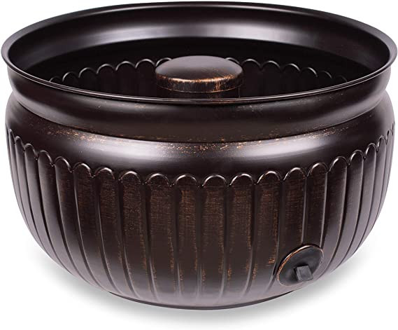 BirdRock Home Water Hose Holder - Distressed Bronze - Drainage Hole - Ground Garden Hose Pot - De... | Amazon (US)