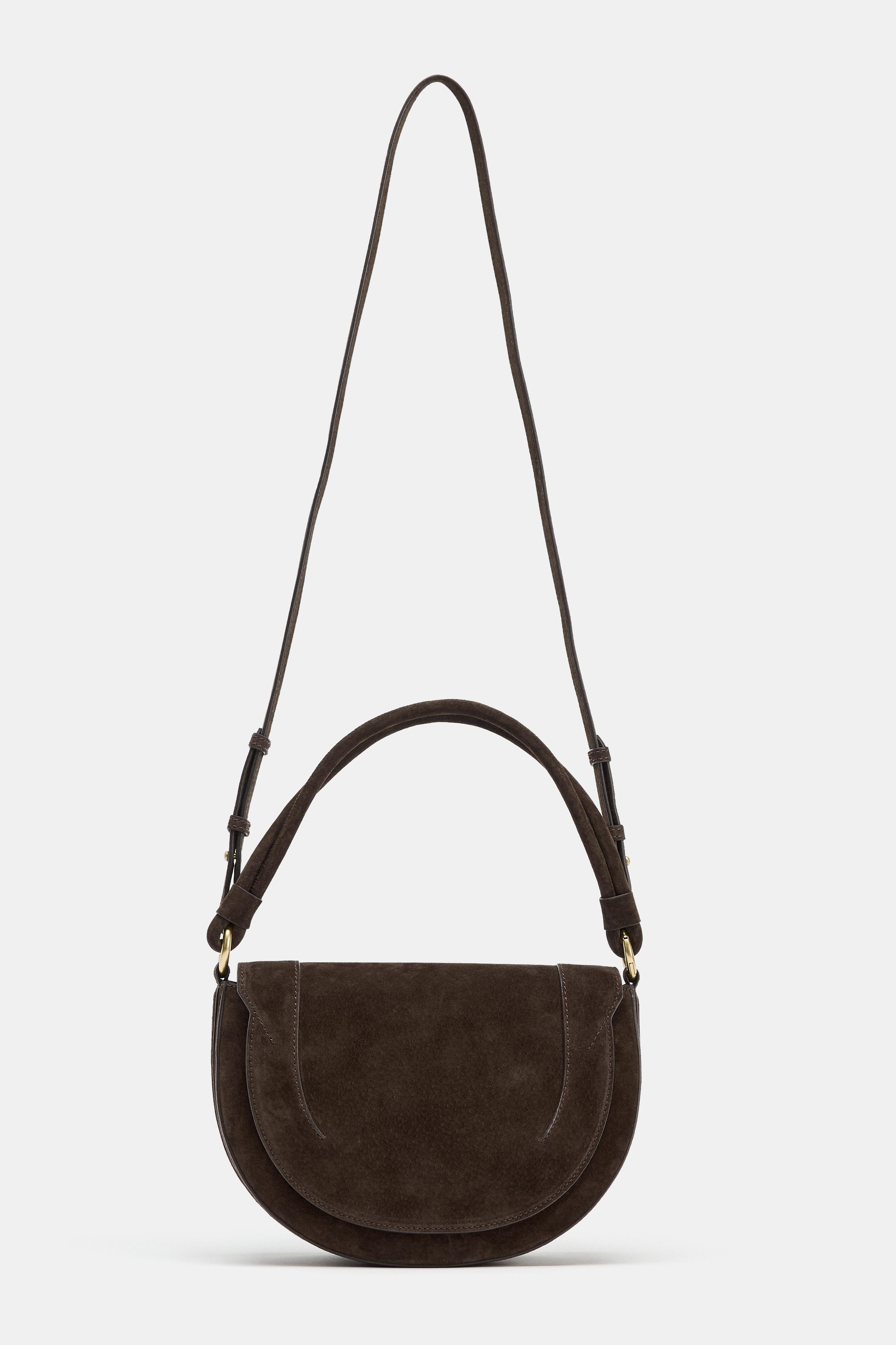 LEATHER CROSSBODY BAG | Zara US