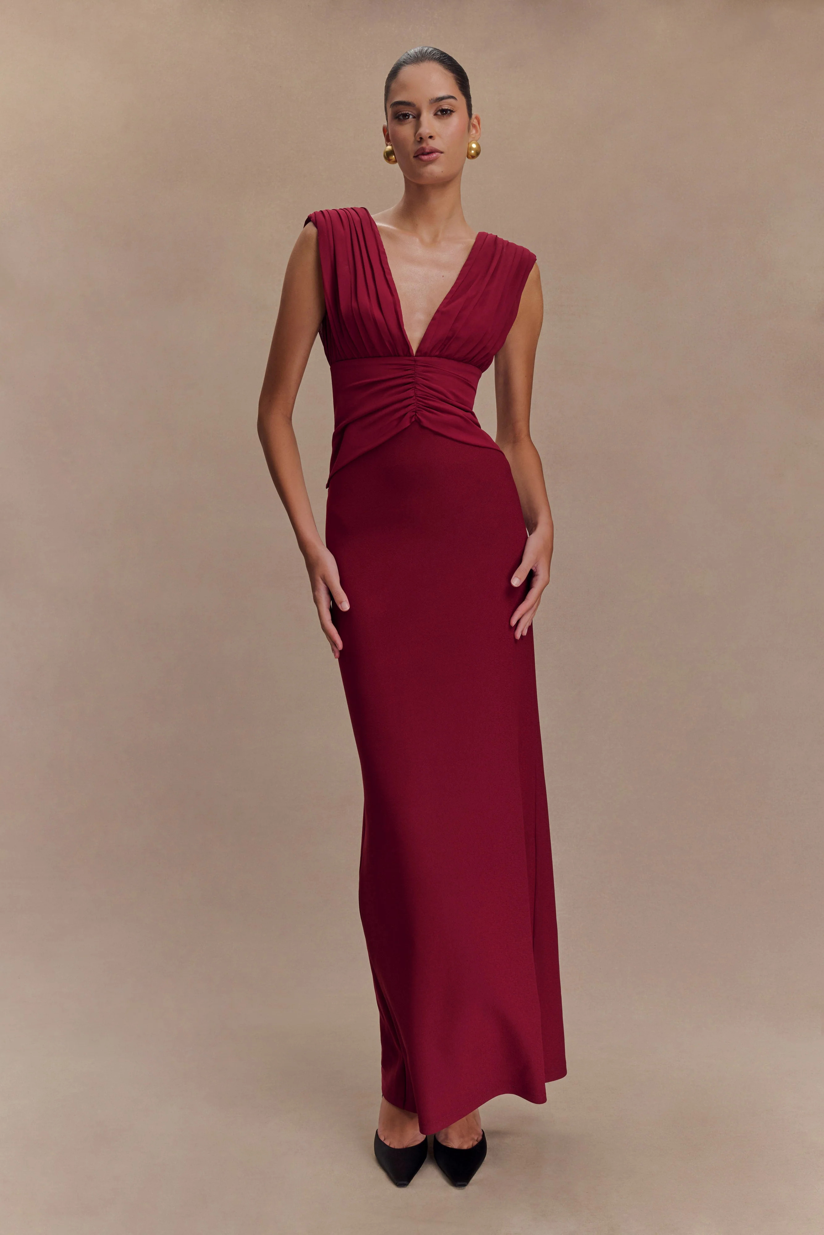 Monique Maxi Dress - Plum | MESHKI US