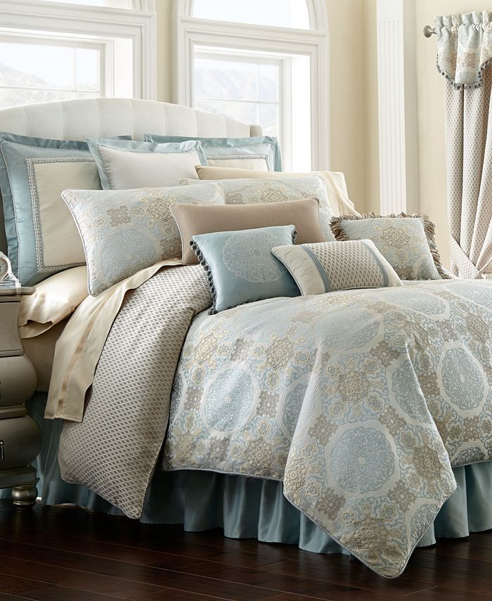 Waterford Reversible Home Jonet Queen 4-Pc. Comforter Set & Reviews - Designer Bedding - Bed & Ba... | Macys (US)