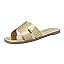 Rihero Women's Dressy Flat Sandals Comfortable Slip On Leather Slide Sandals | Amazon (US)
