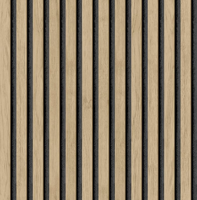 Oak Slat Wood Peel and Stick Wallpaper | Amazon (US)