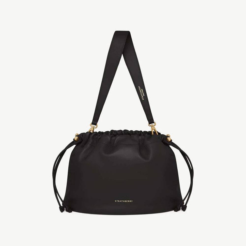 Strathberry - Charlotte Midi Drawstring - Black | Strathberry