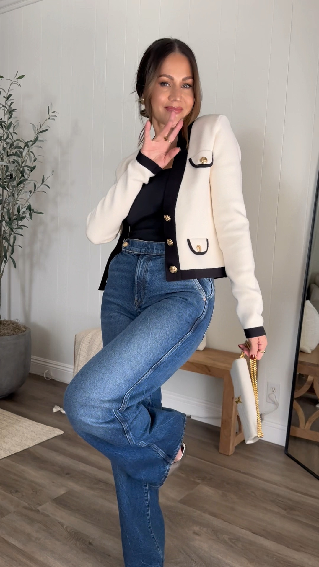 Casual Work Outfit or for church 
Wearing a size 4 in jeans and small in cardigan 

#LTKU #LTKover40 #LTKSeasonal