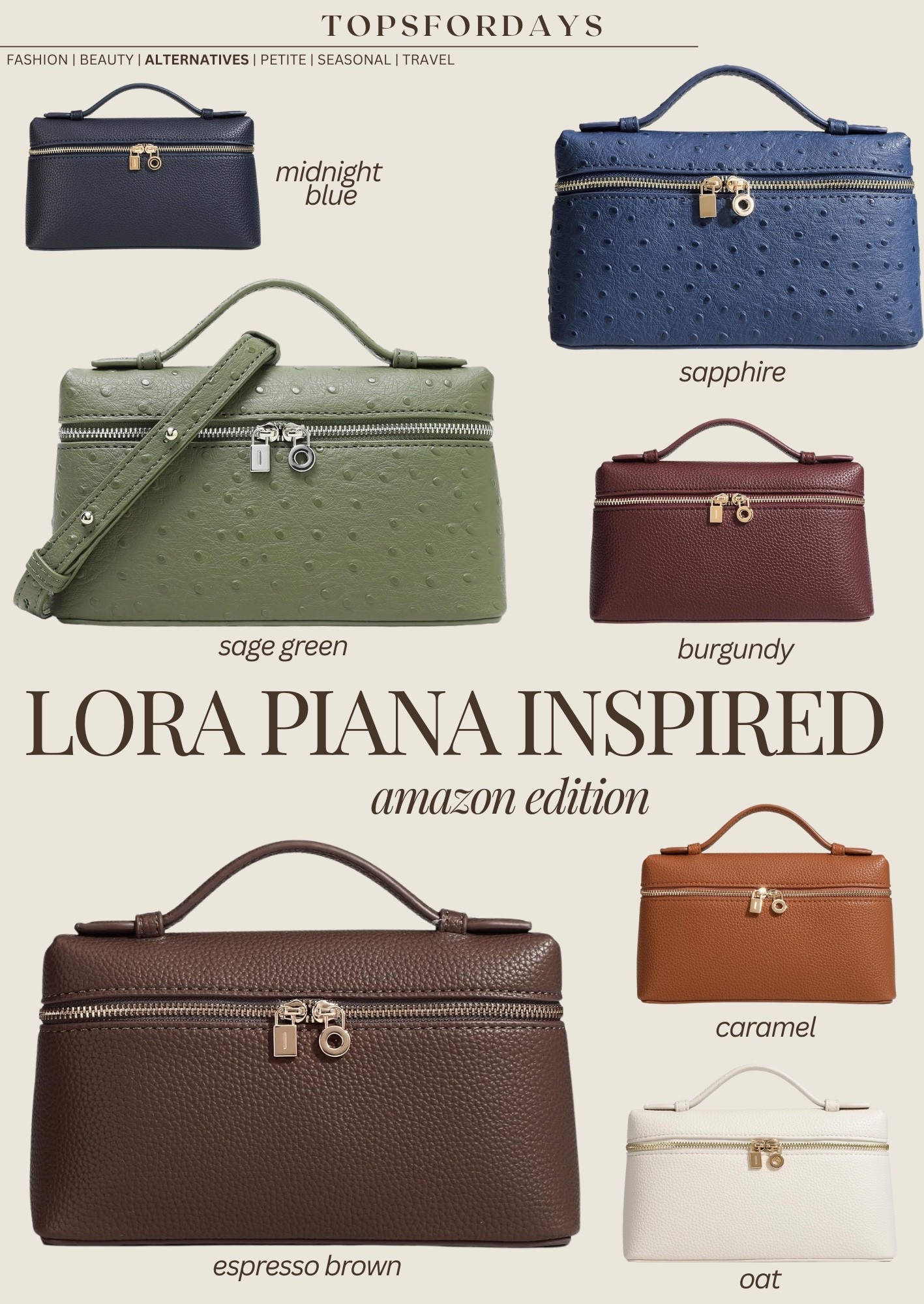 Lora Piana inspired bags from Amazon 

#LTKHoliday #LTKFindsUnder50 #LTKGiftGuide