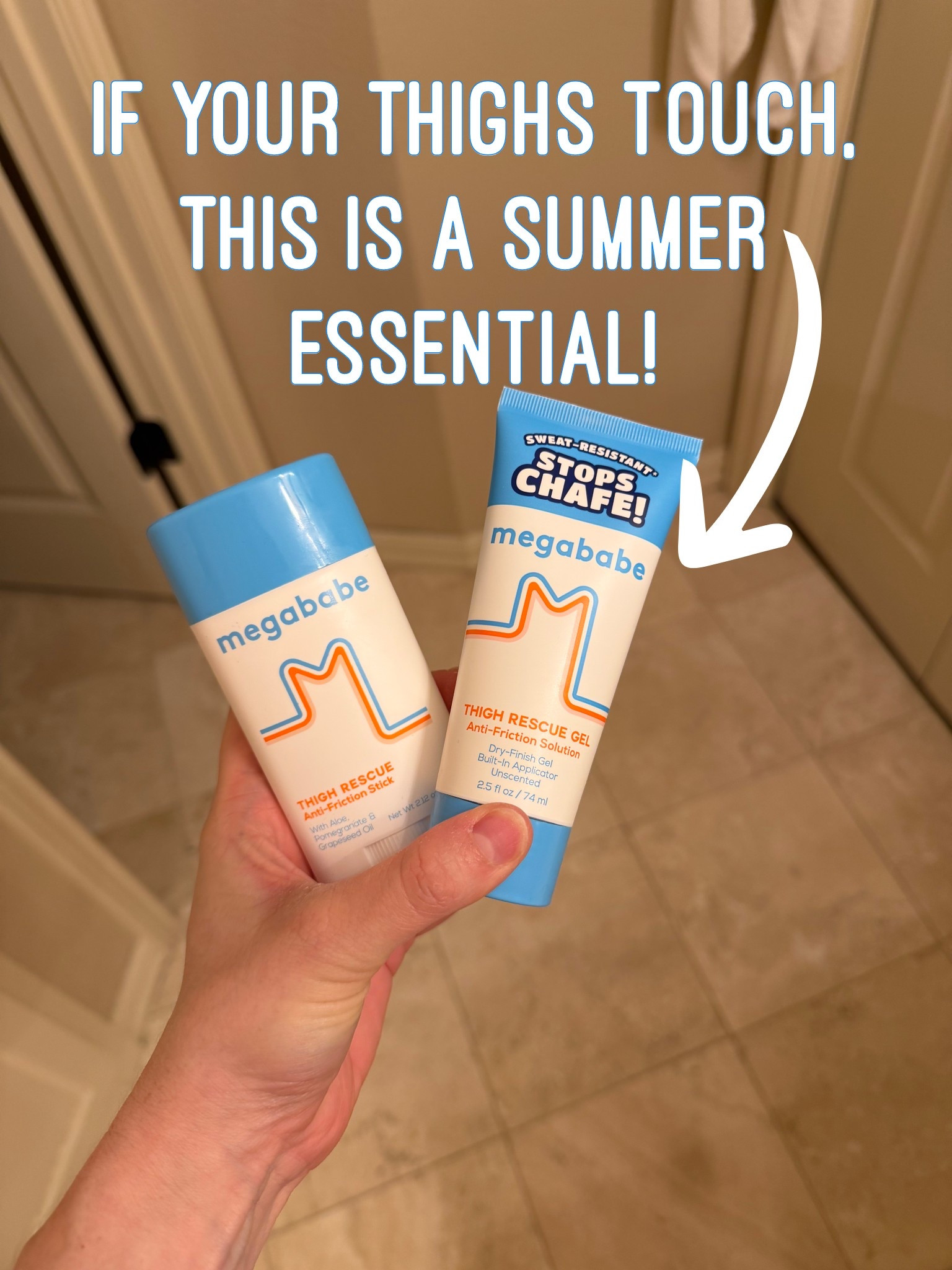 If your thighs chafe, this is the BEST solution! The Megababe thigh rescue friction stick is the original version, but I've really been loving the new gel version! I also use chafing shorts sometimes under dresses, too! 
.............
Thigh chafing plus size shorts plus size fashion midsize fashion sunscreen summer skincare spf skincare spf sunscreen Korean sunscreen Korean skincare Japanese sunscreen Japanese sof sensitive skin skincare fair skin skincare midsize fashion summer fashion summer trends summer dress summer shorts Disney must haves Disney essentials Disney favorites travel essentials travel must haves plus size shorts plus size favorites plus size essentials humid weather humidity 

#LTKMidsize #LTKFestival #LTKPlusSize