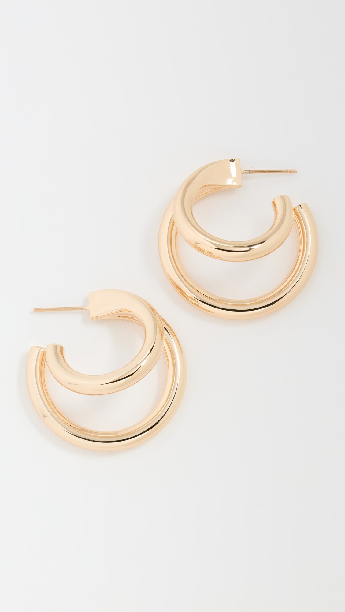 1" Double Lilly Mini Hoops | Shopbop