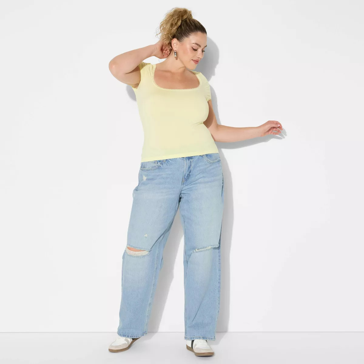 Women's Mid-Rise Straight Curvy Jeans - Wild Fable™ | Target