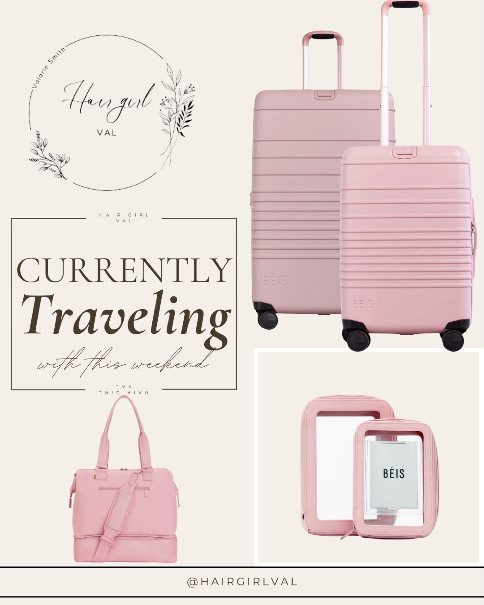 I love a matching luggage set , these Beis suitcases even have weight indicators , game changer !!! 

#LTKTravel #LTKItBag