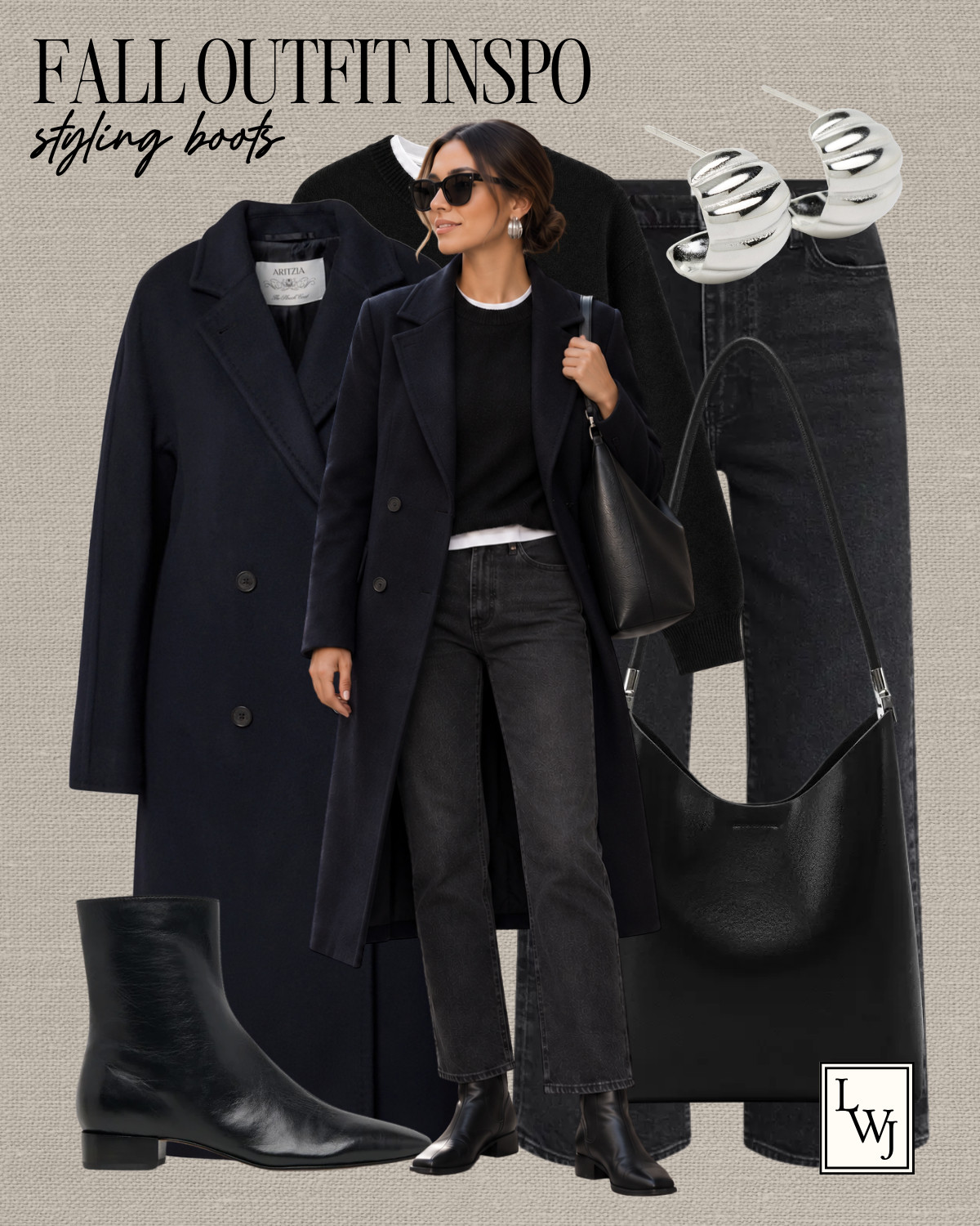 6 outfits styling boots for fall 

fall outfit inspo / fall style / how to style cool tones / madewell / banana republic / aritzia / jcrew / straight leg jeans / ankle jeans / mid rise jeans / aritzia lodge pants / barn jacket / navy coat / black leather low heeled booties / quince bucket tote 

 #LTKootd #LTKSeasonal