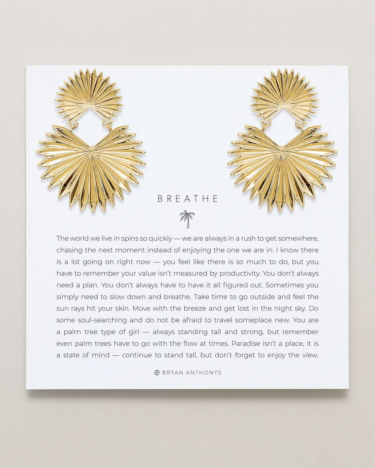 Breathe Statement Earrings | Bryan Anthonys