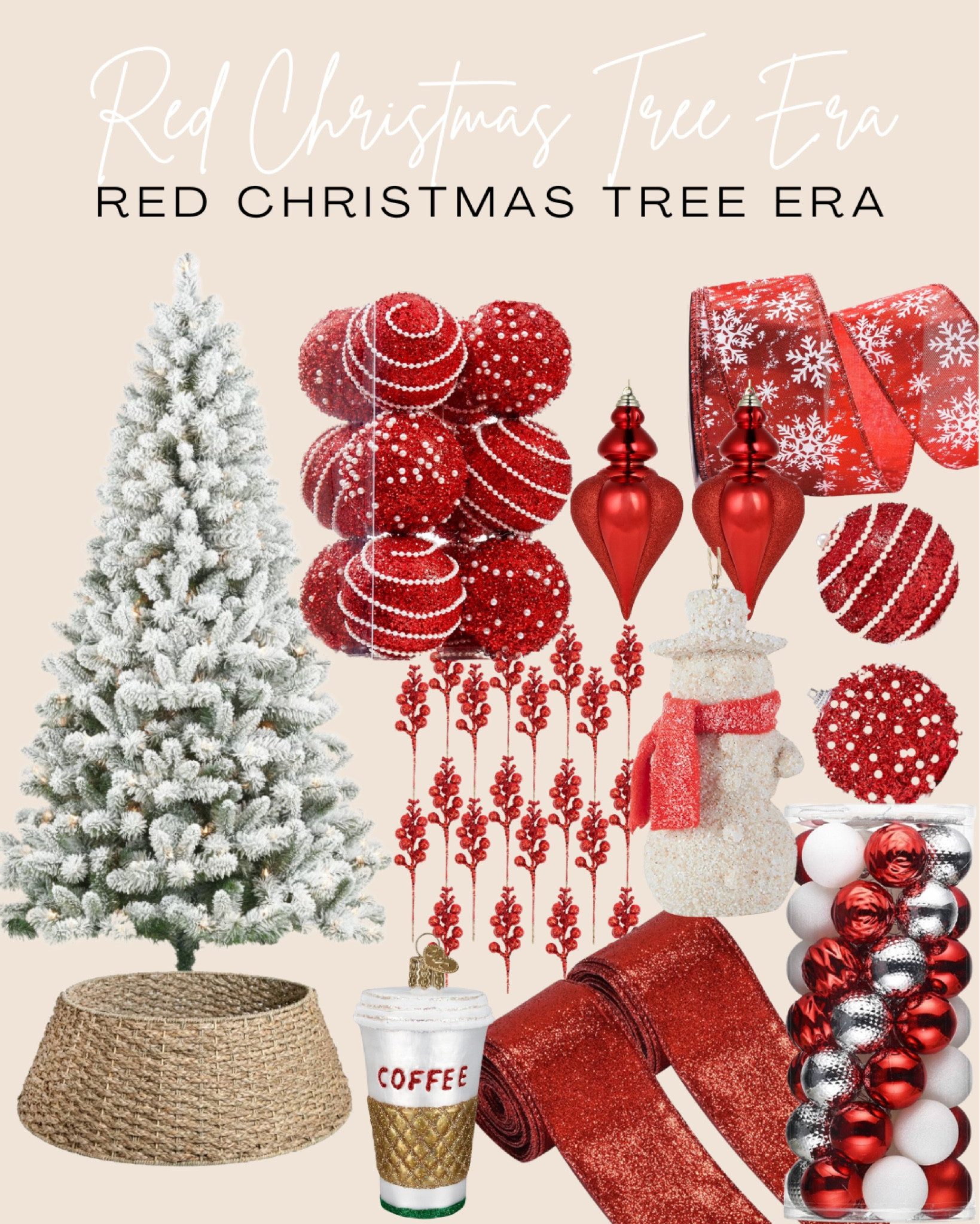 Taylor Swift Eras but make it a Christmas Tree 😍🎄 Decorate your perfect Red Era inspired Christmas tree even including the scarf 👀🧣

#LTKhome #LTKSeasonal #LTKHoliday