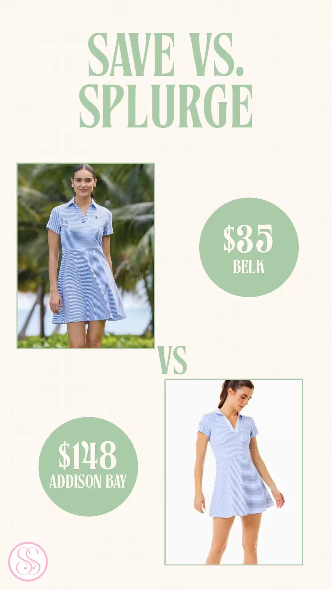 Addison Bay active dress look for less | preppy activewear dress | striped polo dress women | tennis dress look | golf dress women | coastal activewear

The Addison Bay striped polo dress look without the $148 price tag. 🤍

This Belk find has that same polished active dress energy women love for summer: blue and white stripes, collared neckline, short sleeves, easy pull-on fit, and that sporty-preppy silhouette that works far beyond the court.

It gives the look of a much pricier preppy activewear dress, but this one is $35. The kind of piece you throw on for vacation mornings, school drop-off, errands, golf cart rides, tennis days, beach town lunches, resort walks, and casual summer plans. 

Why it works:
✨ Addison Bay look for less
✨ striped polo dress
✨ preppy activewear dress
✨ tennis dress look
✨ golf dress outfit
✨ blue and white summer dress
✨ UPF 30 sun protection
✨ easy sporty coastal style

This is for the woman who loves Addison Bay, Tuckernuck, J.Crew, Southern Tide, Vineyard Vines, and classic coastal activewear, but also loves a smart price tag.

It has that “country club summer” feel without the $148 splurge.

Addison Bay dress look for less, preppy activewear dress, striped polo dress women, blue and white dress, tennis dress women, golf dress women, pickleball dress, sporty summer dress, coastal style dress, preppy summer outfit, country club outfit, vacation dress women, Belk finds, designer look for less

#LTKFindsUnder50 #PreppyStyle #ActivewearDress #GolfOutfit #TennisOutfit #CoastalStyle #LookForLess #AddisonBay

#LTKActive #LTKSeasonal #LTKSaleAlert