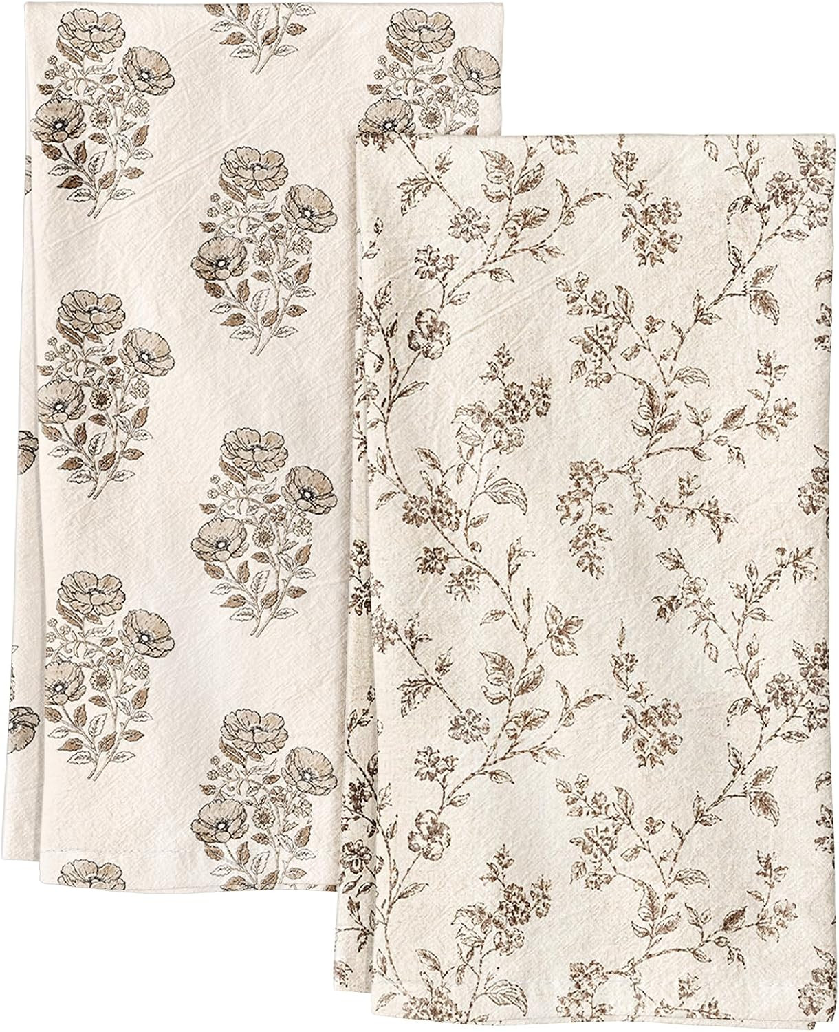 150GSM Flour Sack Kitchen Towels, Muted Brown | Amazon (US)