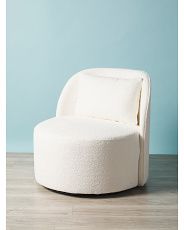 31in Boucle Swivel Chair | HomeGoods