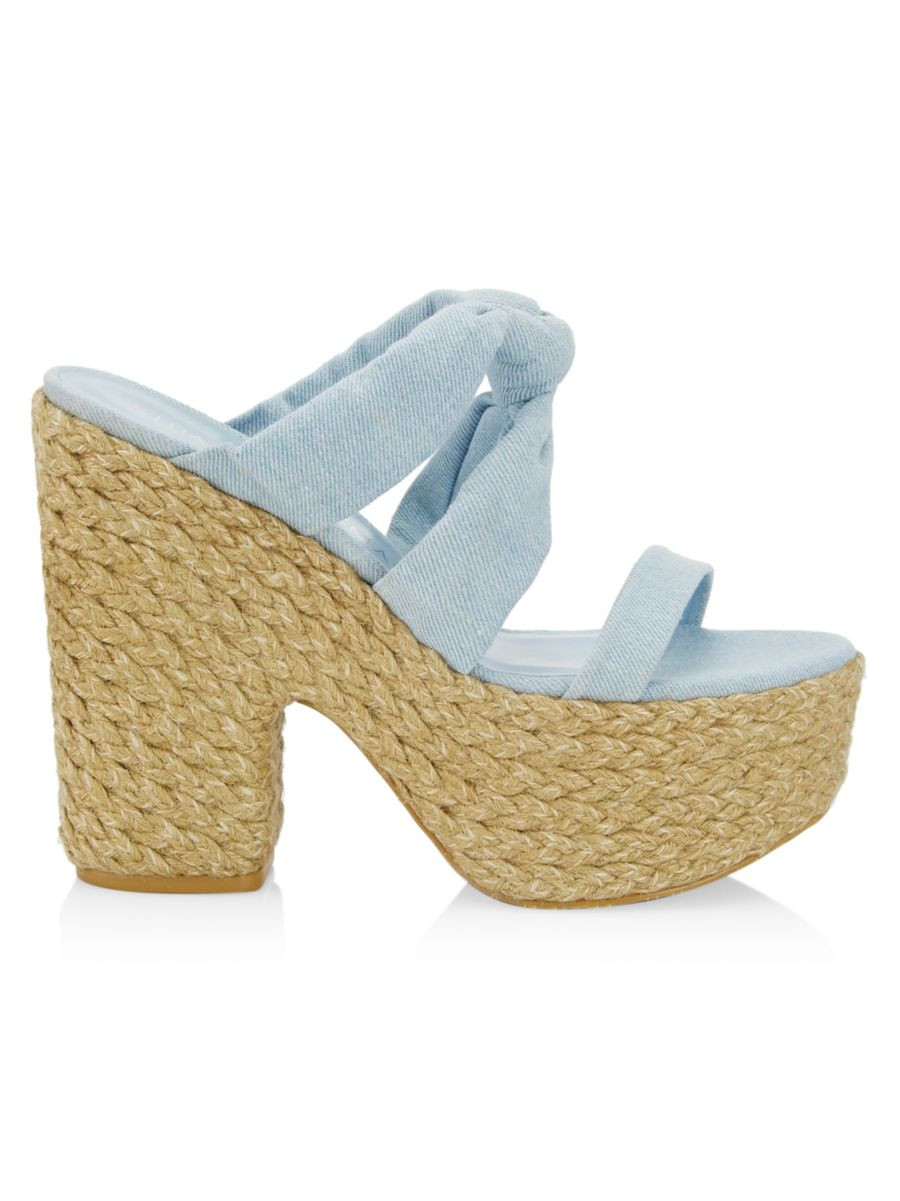 Vintage Denim Knotted Espadrille Sandals | Saks Fifth Avenue